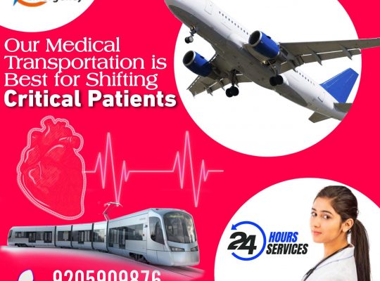 Falcon Emergency Train Ambulance in Delhi is the Risk-Free Transportation Provider