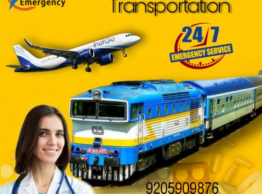 Falcon Emergency Train Ambulance Service in Guwahati Provides Advanced Medical Assistance