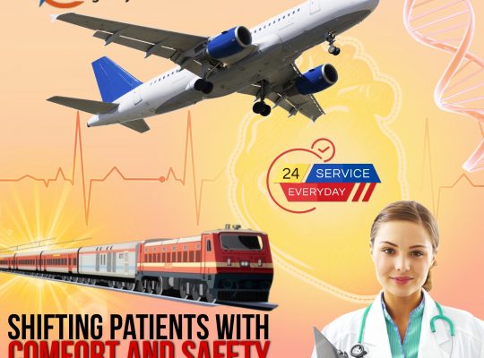 Get the Best Train Ambulance in Guwahati by Falcon Emergency with ICU Setup