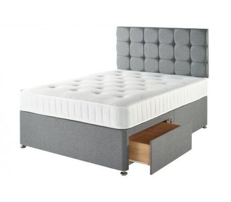 Double beds with mattress and headboard